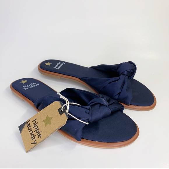 hippie laundry Shoes - Hippie Laundry | Karly Satin Tie Slip On Sandals